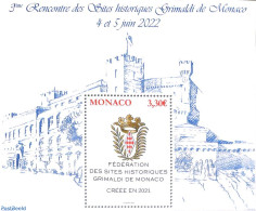 Monaco 2022 Historic Grimaldi Sites S/s, Mint NH - Neufs