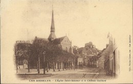 9080 - CPA Les Andelys - L'Eglise Saint Sauveur Et Le Château Gaillard - Les Andelys