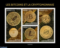 Central Africa 2022 Bitcoins And Cryptocurrency, Mint NH, Various - Money On Stamps - Crypto Stamps - Monete