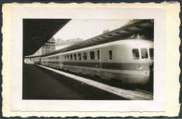 1937 - Photo Autorail Franco-Belge Triple "Nord" - Voir 2 Scans Larges & Descrptif - Eisenbahnen