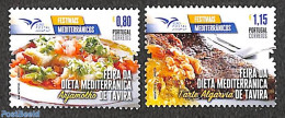 Portugal 2023 Mediterranian Festivals 2v, Mint NH, Health - Various - Food & Drink - Folklore - Unused Stamps