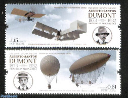 Portugal 2023 Alberto Santos Dumont 2v, Mint NH, Transport - Balloons - Aircraft & Aviation - Neufs