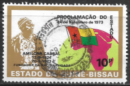 GUINE BISSAU – 1974 Independence Proclamation 10 Pesos Used Stamp - Guinée-Bissau