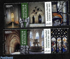 Portugal 2023 Batalha, World Heritage 2v, Mint NH, History - Religion - World Heritage - Cloisters & Abbeys - Ungebraucht