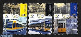 Portugal 2023 Carris 150 Years 3v, Mint NH, Transport - Automobiles - Trams - Unused Stamps