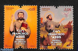 Portugal 2023 Francisco Of Assisi 2v, Mint NH, Religion - Religion - Unused Stamps
