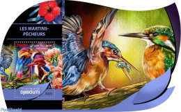 Djibouti 2016 Kingfishers, Mint NH, Nature - Fish - Flowers & Plants - Kingfishers - Pesci
