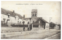 CPA 51 JALONS-les-VIGNES L' Eglise - Les Ecoles - Autres & Non Classés