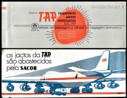 Billet D'Avion/ Airplane Ticket, 1976 - TAP Air Portugal -|- Lisboa To Funchal, Madeira Portugal . And Return - Europe