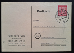 West-Sachsen 1946, Postkarte Berlin Mi 132 - Covers & Documents