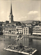 11666279 Zuerich Fraumuenster Mit Muensterbruecke Teilansicht Zuerich - Autres & Non Classés