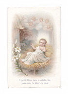 Enfant Jésus Et Chérubins, Crèche, Noël, Citation De Saint Alphonse - Devotieprenten