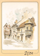 21 DIJON Echauguette De L'hotel De Berbis Aquarelle De G.Audusseau  Carte Vierge Non Circulé (Scans R/V) N° 21 \MO7014 - Dijon