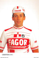 EQUIPE FAGOR 1987 - ERIC CARITOUX - PALMARES AU VERSO Cpm - Radsport