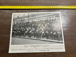 1908 PATI PÈLERINAGE PATRIOTIQUE A LA PLACE DES MARTYRS DEMOT, MM. HESKELL Et DUMOULIN, M. Le Baron GOFFINET, - Collezioni