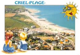 76 CRIEL PLAGE Vue Générale Et La Plage  (Scans R/V) N° 58 \MO7018 - Criel Sur Mer