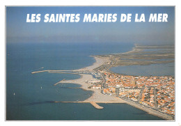 SAINTES MARIES De La MER Vue Panoramique Aérienne Carte Vierge Non Circulé (scan R/V) N° 42 \MO7021 - Saintes Maries De La Mer