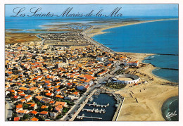 SAINTES MARIES De La MER Vue Panoramique Le Port Les Arènes Non Circulé (scan R/V) N° 41 \MO7021 - Saintes Maries De La Mer