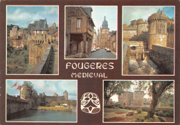 35 FOUGERES Multivue  Carte Vierge Non Circulé (Scan R/V )n° 64 \MO7026 - Fougeres