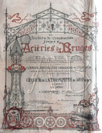 S.A. Des Atéliers De Construction, Forges & Aciéries De Bruges (1896) Bruges - DECO ! - Industrie