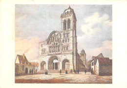 89 VEZELAY La Basilique Avant Sa Restauration Dessin D'époque Carte Vierge Non Circulé (Scans R/V) N° 1 \MO7045 - Vezelay