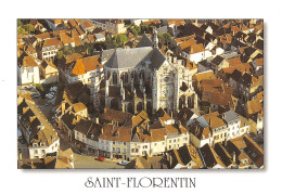89  SAINT FLORENTIN L'église Au Centre Ville Carte Vierge Non Circulé éditions Valoire (Scans R/V) N° 42 \MO7046 - Saint Florentin