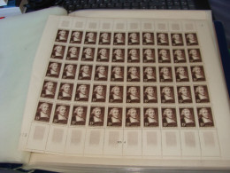 N° 882 En Feuille  De 50 Timbres Entières Neuves - Hojas Completas