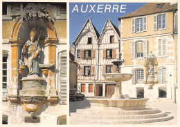 AUXERRE Statue Et Place Saint Nicolas Carte Vierge Non Voyagé éditions Nivernaises (Scans R/V) N° 44 \MO7048 - Auxerre