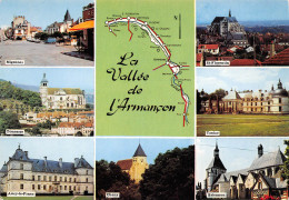 89 Carte Map Plan De La Vallée  De L'Armançony Tonnerre Migennes Carte Vierge éditions Valoire (Scans R/V) N° 83 \MO7048 - Tonnerre