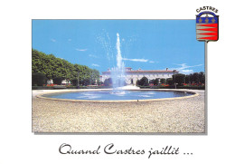 81 CASTRES Jet D'eau Jardin De L'évêché Carte Vierge Non Circulé édition Défi Communication (Scans R/V) N° 61 \MO7051 - Castres