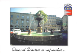 81 CASTRES Fontaine Place Jean Jaures Carte Vierge Non Circulé édition Défi Communication (Scans R/V) N° 60 \MO7051 - Castres