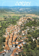 81 CORDES SUR CIEL Vue Générale Aérienne Carte Vierge  édition Apa-POUX (Scans R/V) N° 5 \MO7052 - Cordes