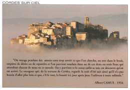 81 CORDES Sur CIEL Vue Générale Carte Vierge Non Circulé édition CELY (Scans R/V) N° 9 \MO7053 - Cordes