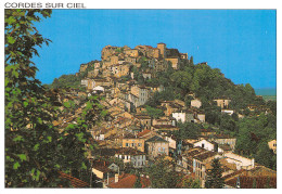 81 CORDES Sur CIEL Vue  Générale Carte Vierge Non Circulé édition CELY (Scans R/V) N° 21 \MO7053 - Cordes