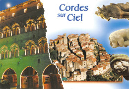 81 CORDES Sur CIEL Multivue  Carte Vierge Non Circulé édition CELY (Scans R/V) N° 41 \MO7053 - Cordes