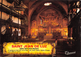 64 SAINT JEAN DE LUZ  Intérieur De L'église Carte Vierge Non Circulé édition Thouand (Scans R/V) N° 46 \MO7058 - Saint Jean De Luz