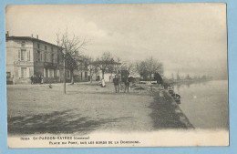 BA0016  CPA   SAINT-PARDON-VAYRES  (Gironde)  Place Du Port, Sur Les Bords De La Dordogne  ++++++++ - Andere & Zonder Classificatie