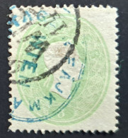 Kaiserreich 1860/61, Mi 19 Gestempelt + Blauer Privater Stempel - Used Stamps