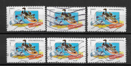 France 2009 Oblitéré Autoadhésif   N° 268   Personnages  Looney Tunes   " Vil Coyote  "   ( 6 Exemplaires ) - Used Stamps