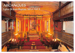 64  ARCANGUES Intérieur De L'église St Jean Baptiste Carte Vierge Non Circulé éditions Thouand (Scans R/V) N° 48 \MO7063 - Autres & Non Classés