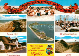 73295975 Insel Sylt Strandvergnuegen Rotes Kliff Krabbenfischer Friesenhaus Duen - Sonstige & Ohne Zuordnung