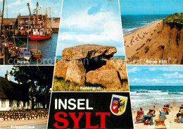 73295973 Insel Sylt Hafen Fischkutter Huenengrab Rotes Kliff Strand Friesenhaus  - Sonstige & Ohne Zuordnung