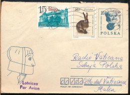 °°° POLAND - LETTER FROM KATOWICE TO VATICAN RADIO ROME 1986 °°° - Covers & Documents