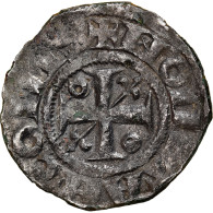 Monnaie, France, Bourgogne, Hugues IV, Denier, 1218-1272, Châlon, TTB, Argent - Other & Unclassified