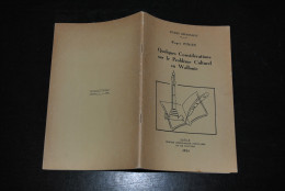 Roger PINON Quelques Considérations Sur Le Problème Culturel En Wallonie Liège Centre D'édutation Populaire 1954 Culture - Belgium