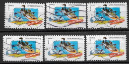 France 2009 Oblitéré Autoadhésif   N° 268   Personnages  Looney Tunes   " Vil Coyote  "   ( 6 Exemplaires ) - Used Stamps