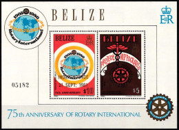 Belize Block 38 Postfrisch Rotary Club #ND011 - Belice (1973-...)