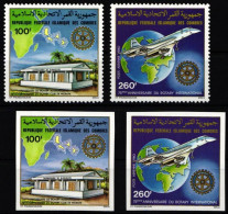 Komoren 601-602 A+B Postfrisch Rotary Club #ND012 - Isole Comore (1975-...)