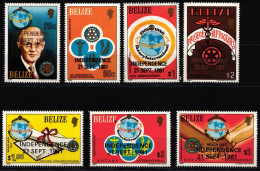 Belize 573-579 Postfrisch Rotary Club #ND008 - Belice (1973-...)