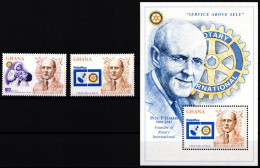 Ghana Block 321+ 2511-2512 Postfrisch Rotary Club #ND043 - Other & Unclassified